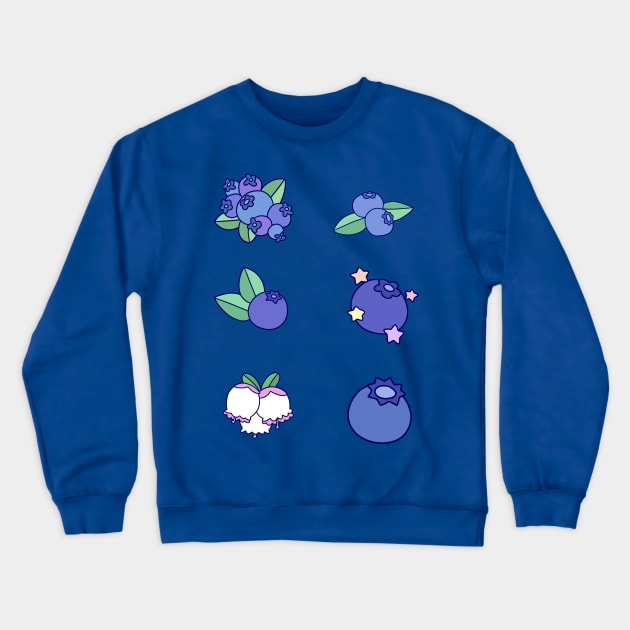 Blueberries! Crewneck Sweatshirt by saradaboru